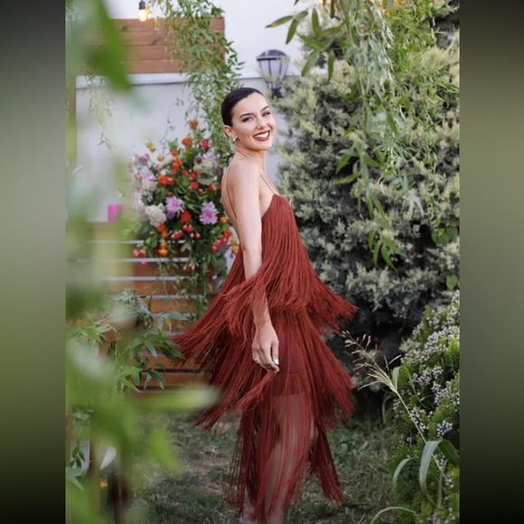 Zara strappy fringed dress 2712/835 286/019 - Picture 6 of 12